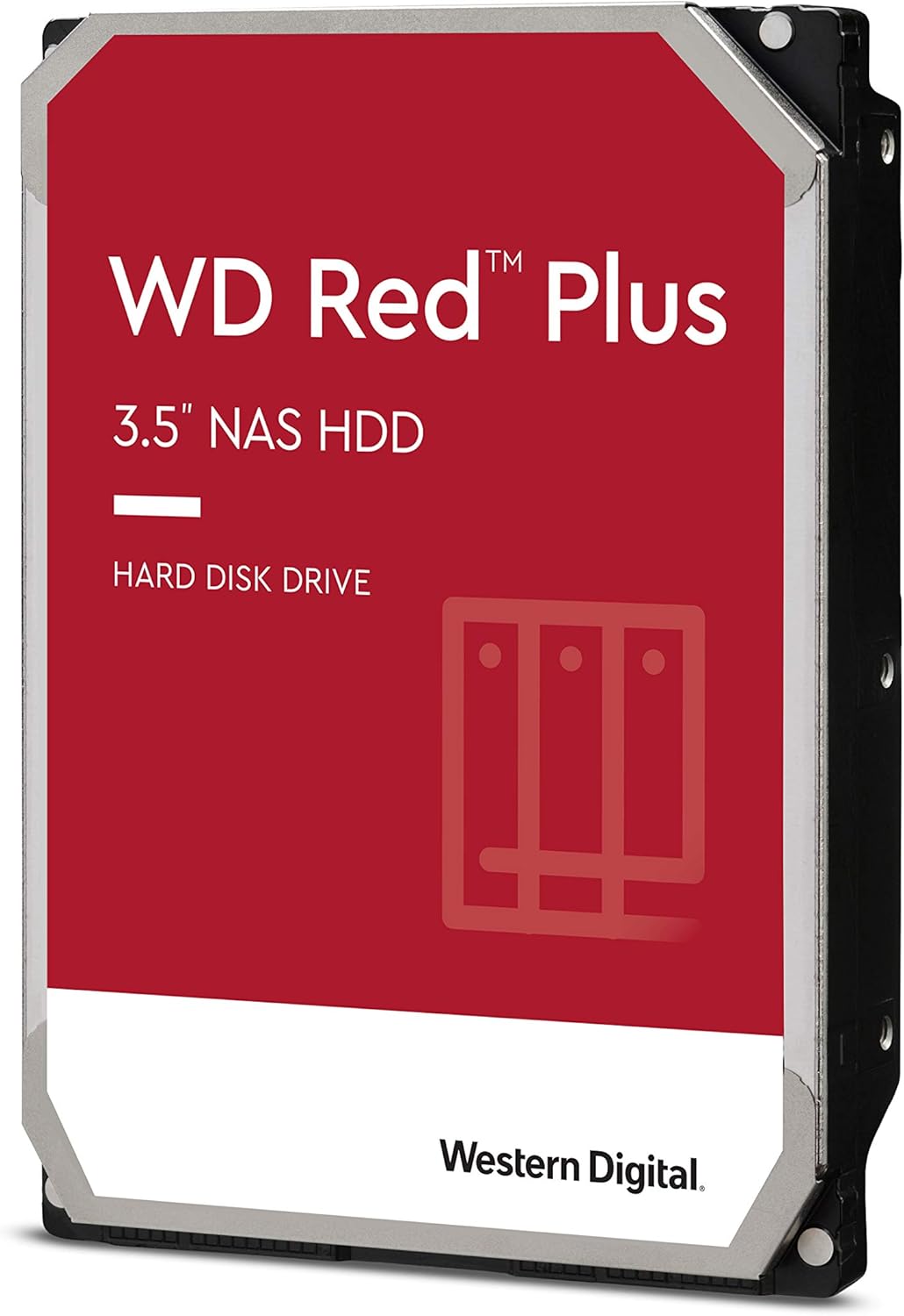 Western Digital 4TB WD Red Plus NAS Internal Hard Drive HDD - 5400 RPM, SATA 6 Gb/s, CMR, 64 MB Cache, 3.5