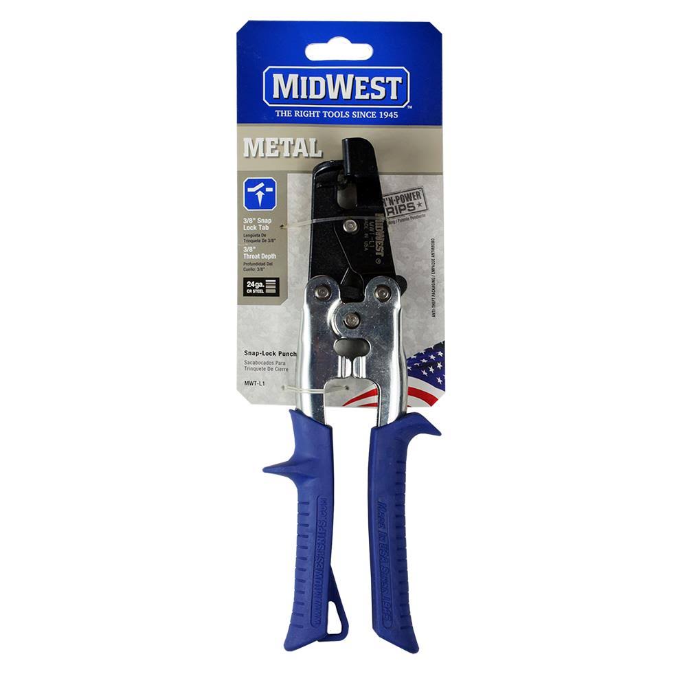 Midwest Snips MWT-L1 Snap Lock Punch | Metal | Acme Tools
