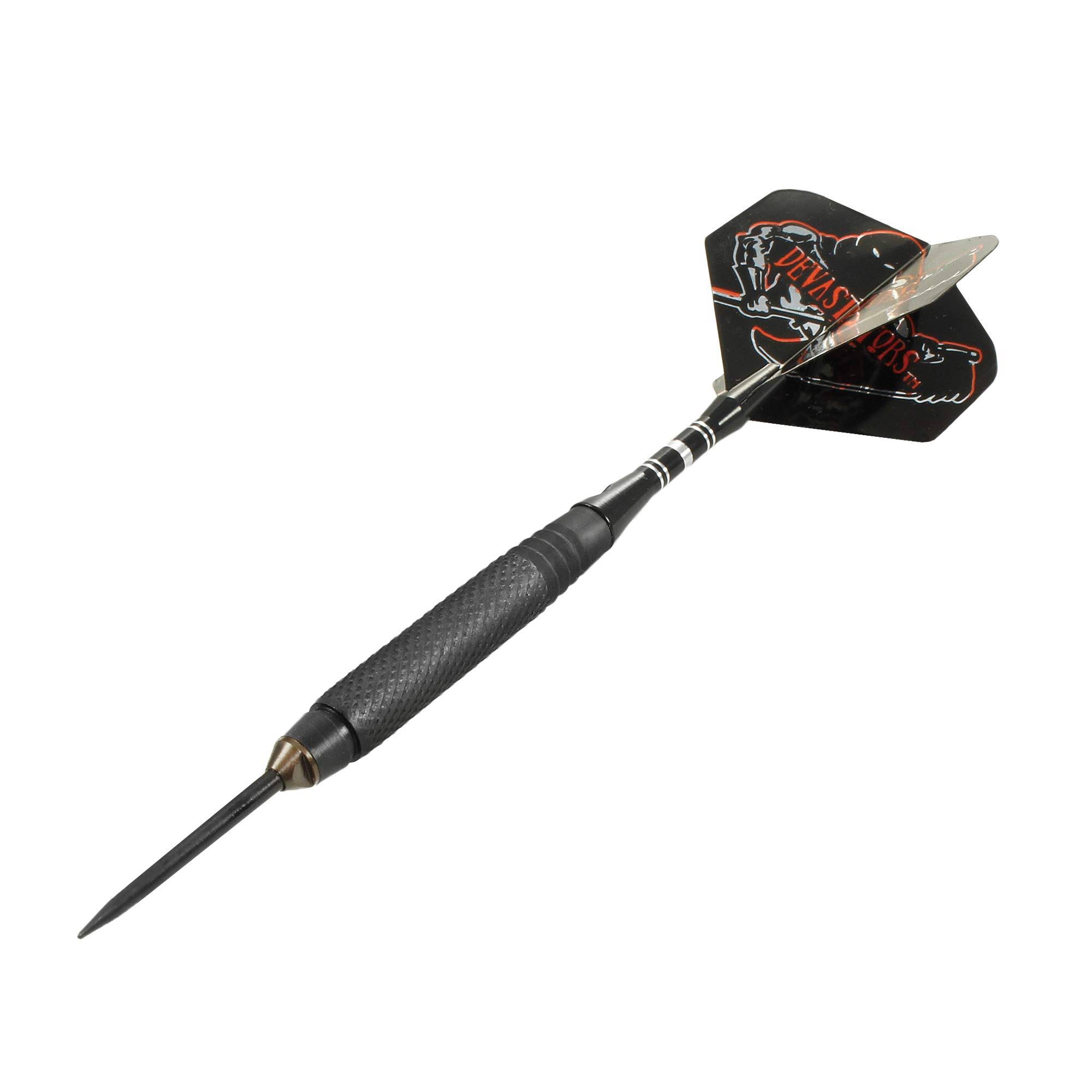 Bottelsen Devastator 95% Tungsten Black Steel Coarse Knurl Steel Tip Darts