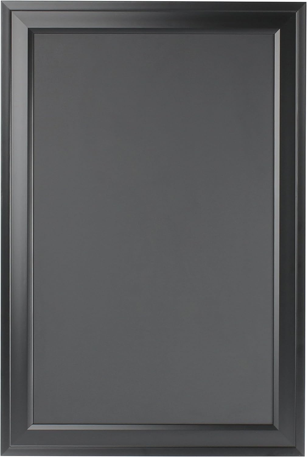 DesignOvation Bosc Wall Mounted Framed Magnetic Chalkboard, 27.5x33.5, Black
