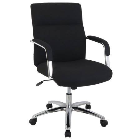 SIM Imports 81157M-1 High Back Fabric Task Chair - Black