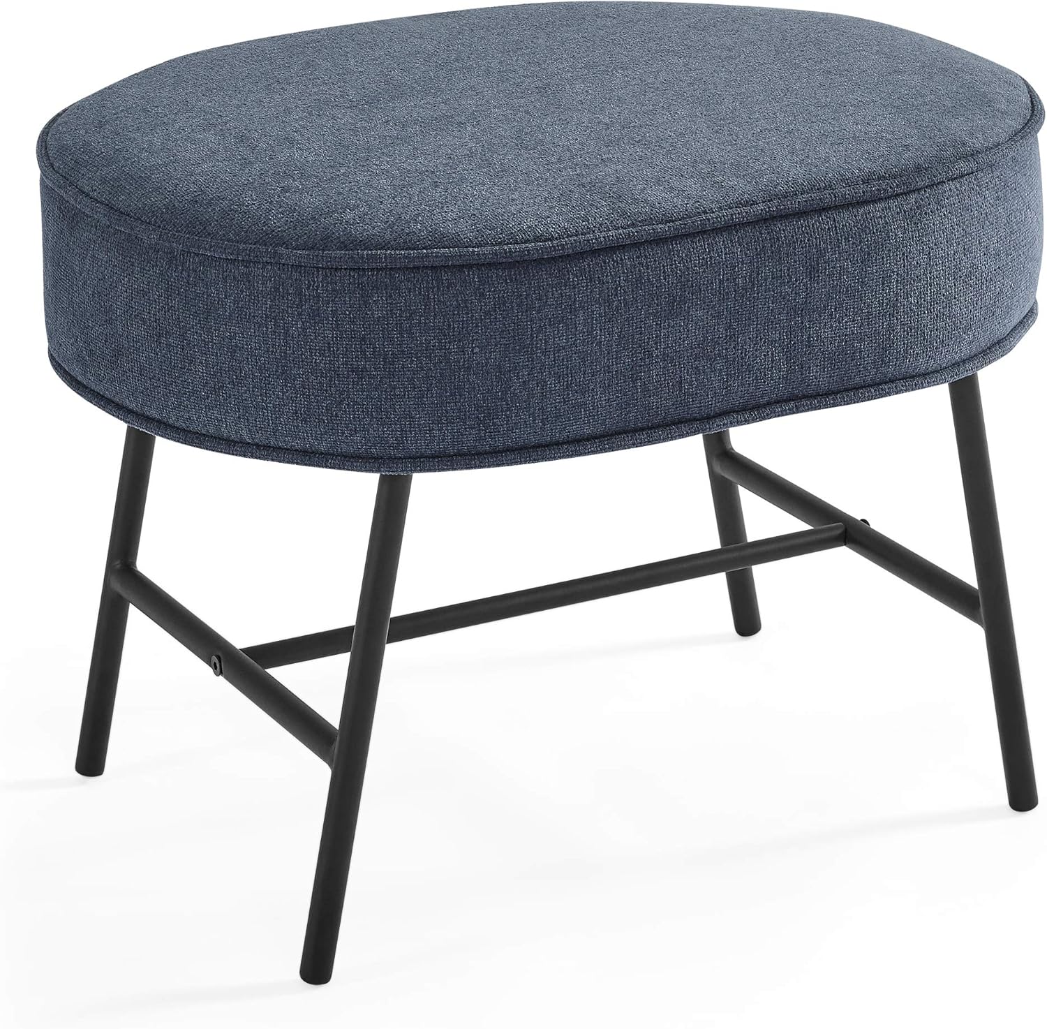 Delta Children Ella Ottoman with LiveSmart Evolve Fabric, Limestone/Melted Bronze Base Pack of 2