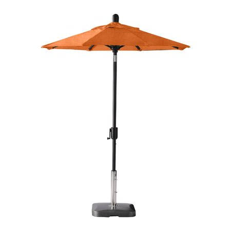 Wieczorek Auto Tilt 6' Market Sunbrella Umbrella Breakwater Bay Fabric Color: Tuscan, Frame Color: Black Sapphire