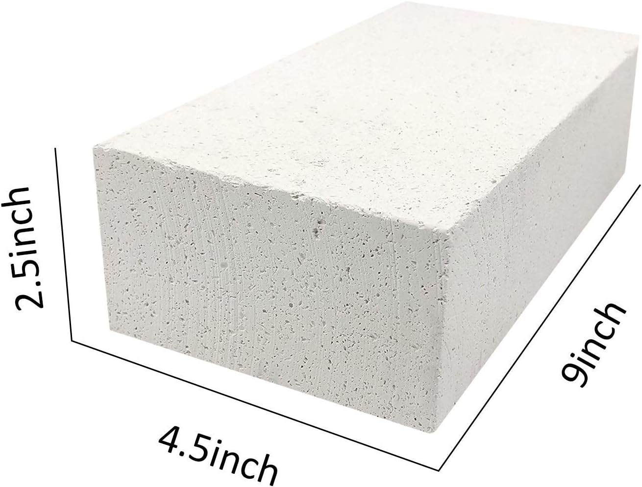 Fengqiwu Insulating Fire Brick - Withstand a Temperature of 2300℉/ 1260℃ of Fire Brick, for Kilns, Forges, Metal Clay Firing, Jewelry Soldering, Furnace, 9&ldquo; x 4.5&rdquo; x 2.5&ldquo;, Pack of 4