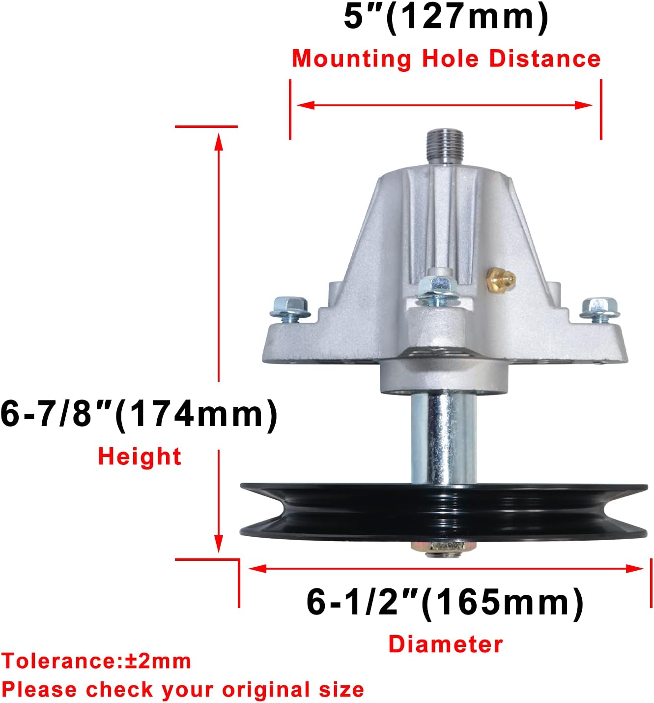 boeray Spindle Assembly for Cub Cadet MTD 918-04865 918-04865A 618-04636 618-04636A 618-04865A 918-04636 918-04636A 618-04865 285-847 Rotary 13029 LTX1045 Series 46