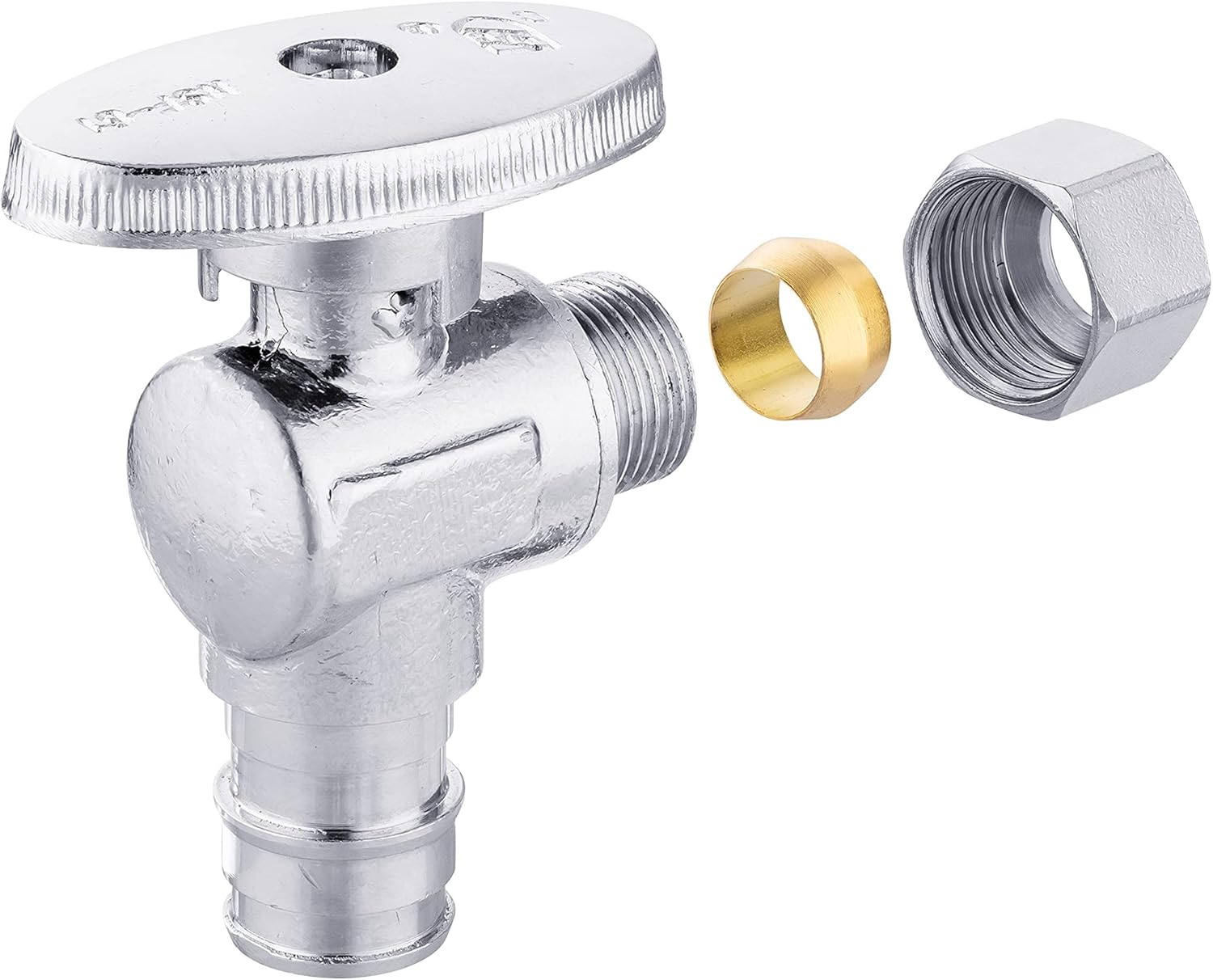 (Pack of 10) EFIELD Pex-a 1/4 Turn Angle Stop Valve 3/8