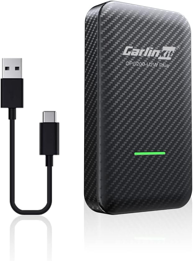 2022 CarlinKit 3.0 Wireless CarPlay Adapter - Convert Built-in Wired Carplay to Wireless Carplay Dongle, Support iOS - CarlinKit Wireless Carplay USB Plug and Play Seamless Auto Connect Pack of 2