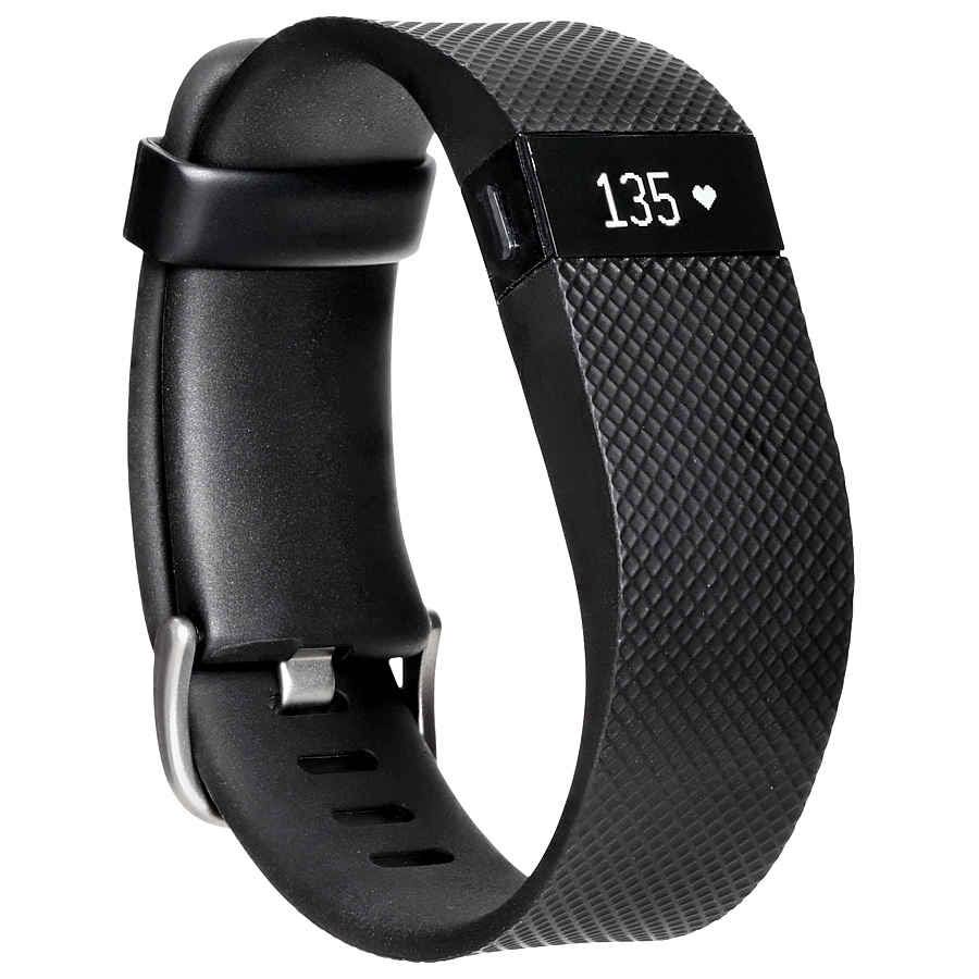 Fitbit Charge HR - Activity u0026 Heart Rate Tracker - Small - Black