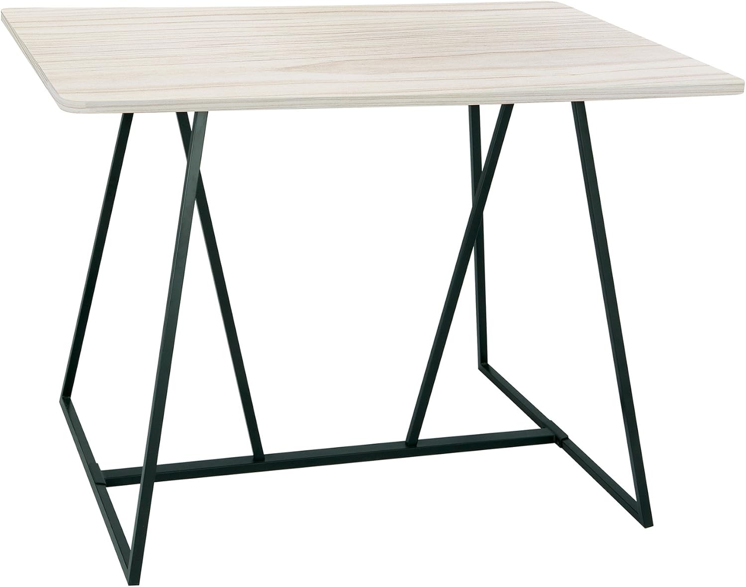 Safco Products Oasis Teaming Table, Top: Weathered White, Base: Black