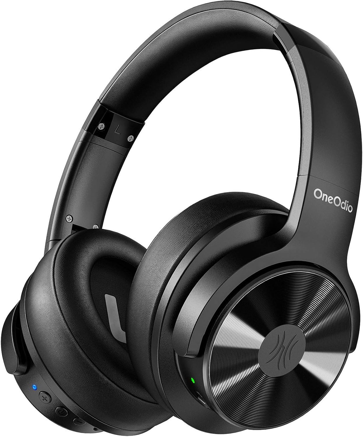 OneOdio A30 Active Noise Cancelling Headphones, Wireless Over Ear Bluetooth Headphones, Hi-Fi Stereo Audio, Deep Bass, Wireless & Wired 2-in-1, Memory Foam Earcups Ideal for Travel Home Office