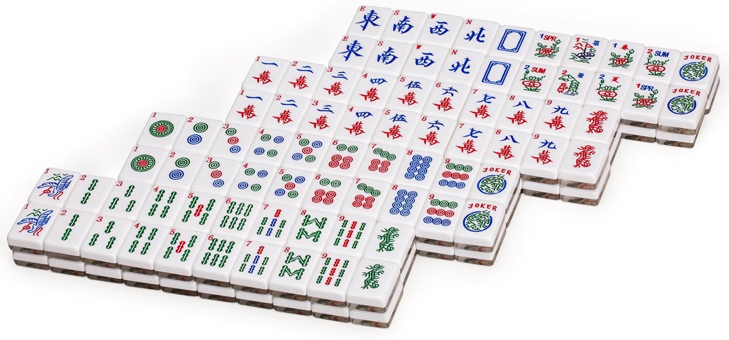 Yellow Mountain Imports Set of 166 American Mahjong Tiles - Koi - Tiles Only Set Pack of 2