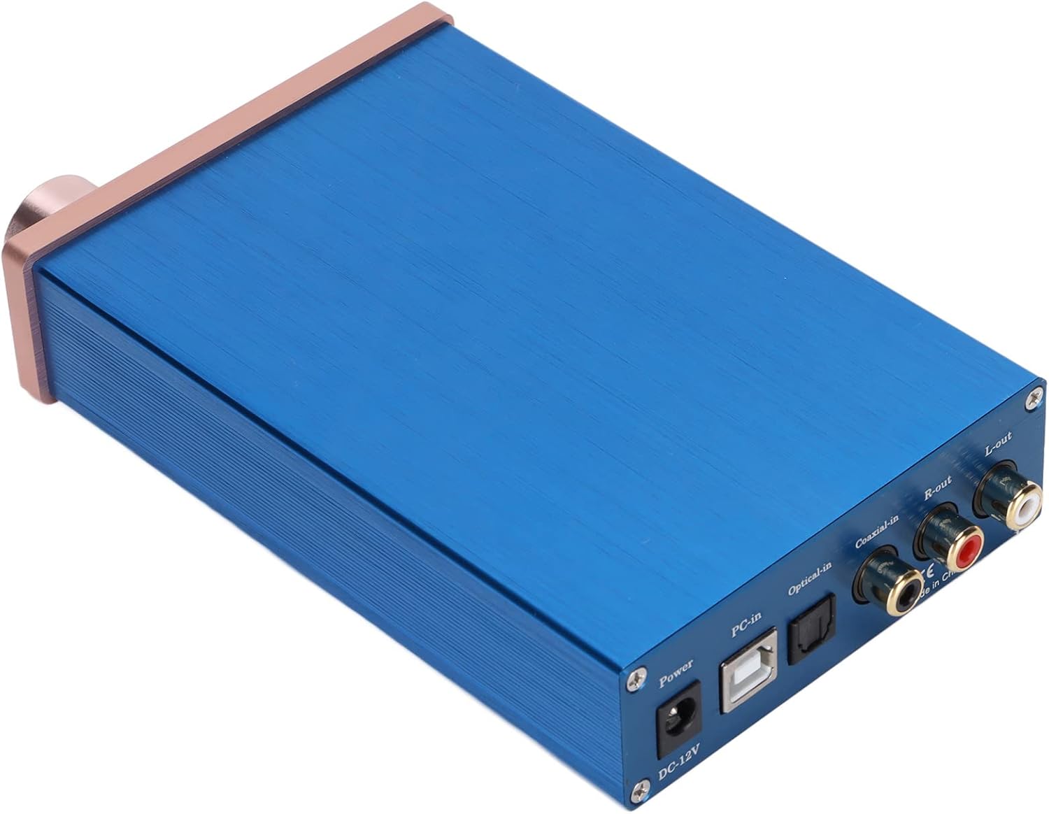 Vbestlife Audio Headphone Amplifier, Digital Audio Amplifier, USB coaxial Audio decoder, DAC Input, 2 Channel, Plug and Play, for Digital Audio Signal Conversion(Blue)