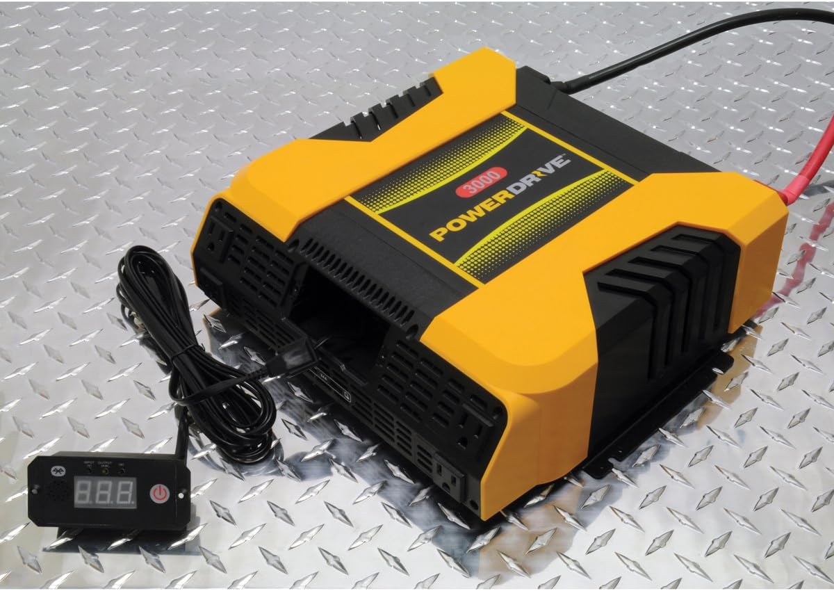 PowerDrive PD3000 3000 Watt Power Inverter Features Bluetooth(R) Wireless Technology with an APP Interface for Remote Access