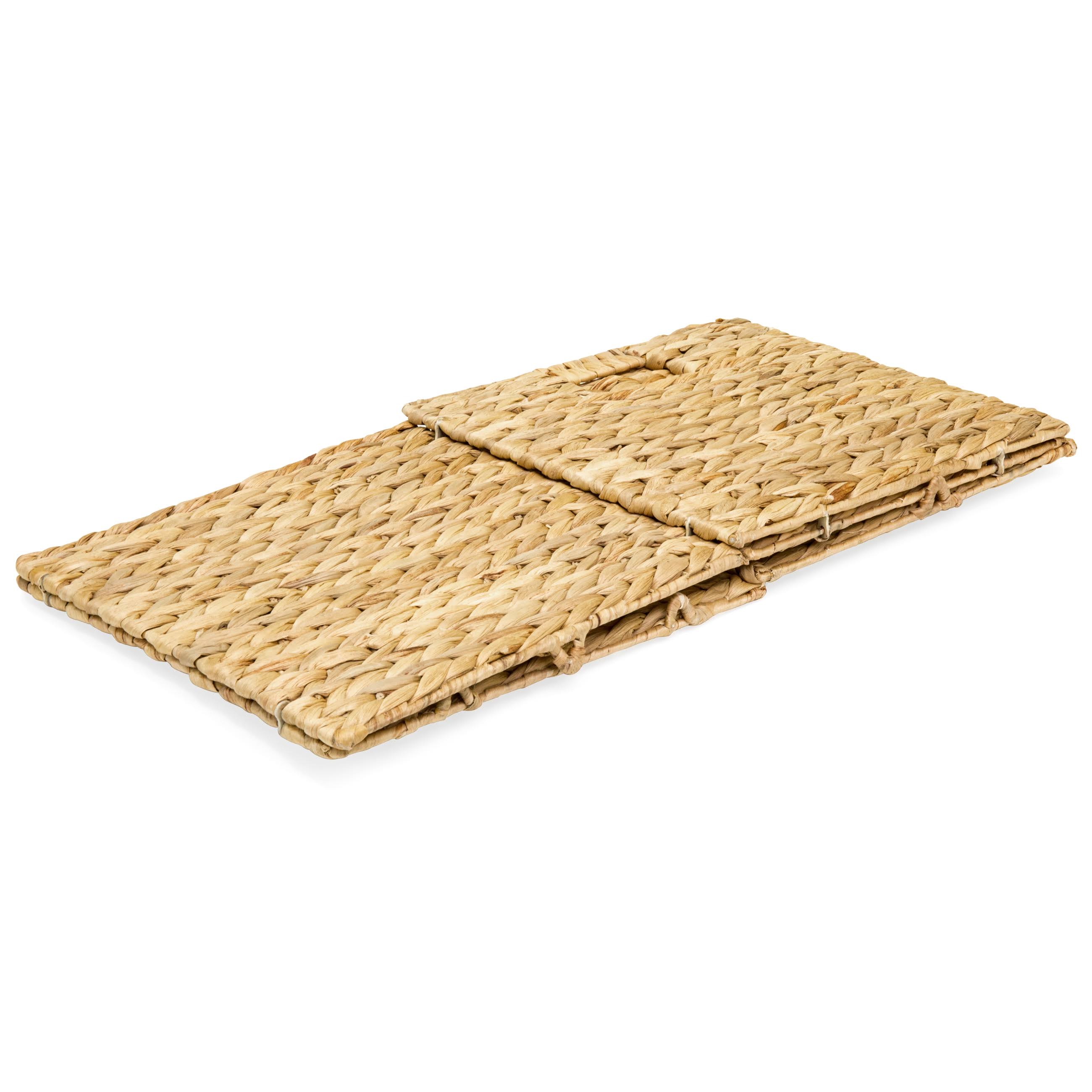 Best Choice Products Foldable Hyacinth Storage Baskets, Natural - 5 count