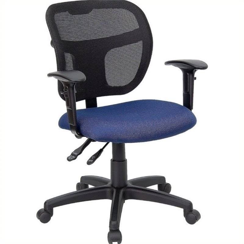 Scranton u0026 Co Mid-Back Mesh Task Office Chair in Navy Blue - SC-464745
