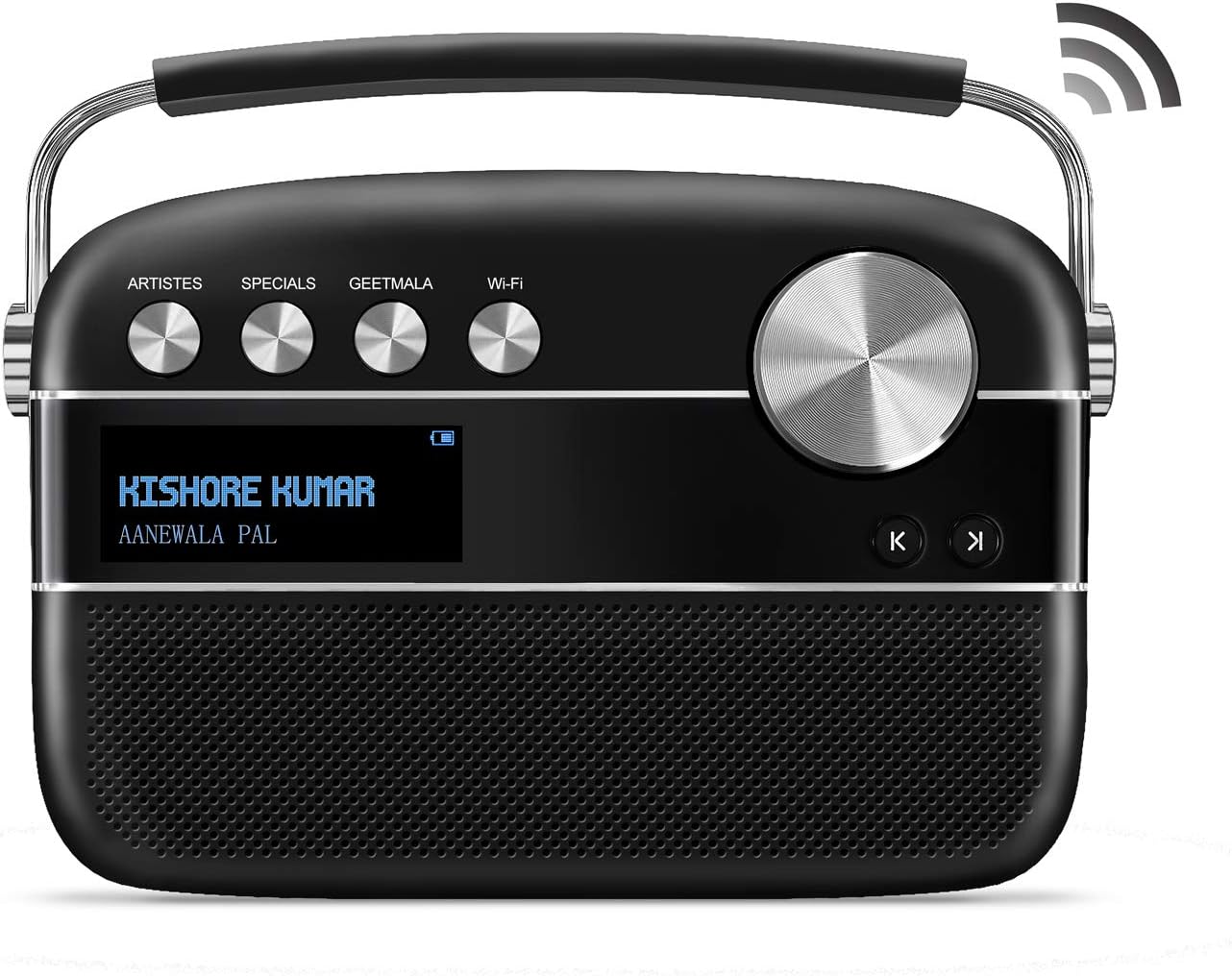 SAREGAMA Carvaan SC01 Portable Digital Music Player - Hindi (with App WiFi, Black)