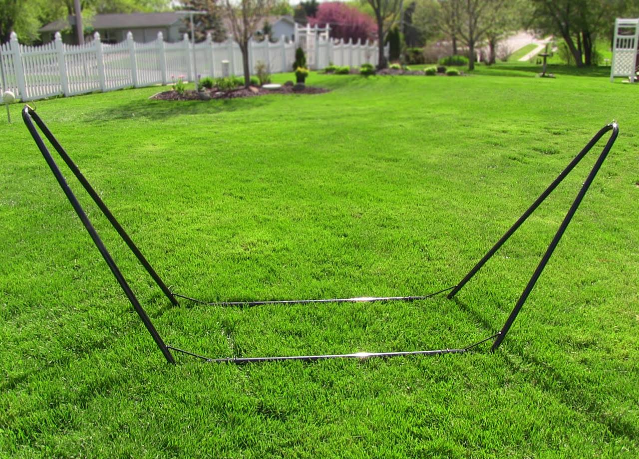 Sunnydaze Decor Portable Steel Hammock Stand, Black