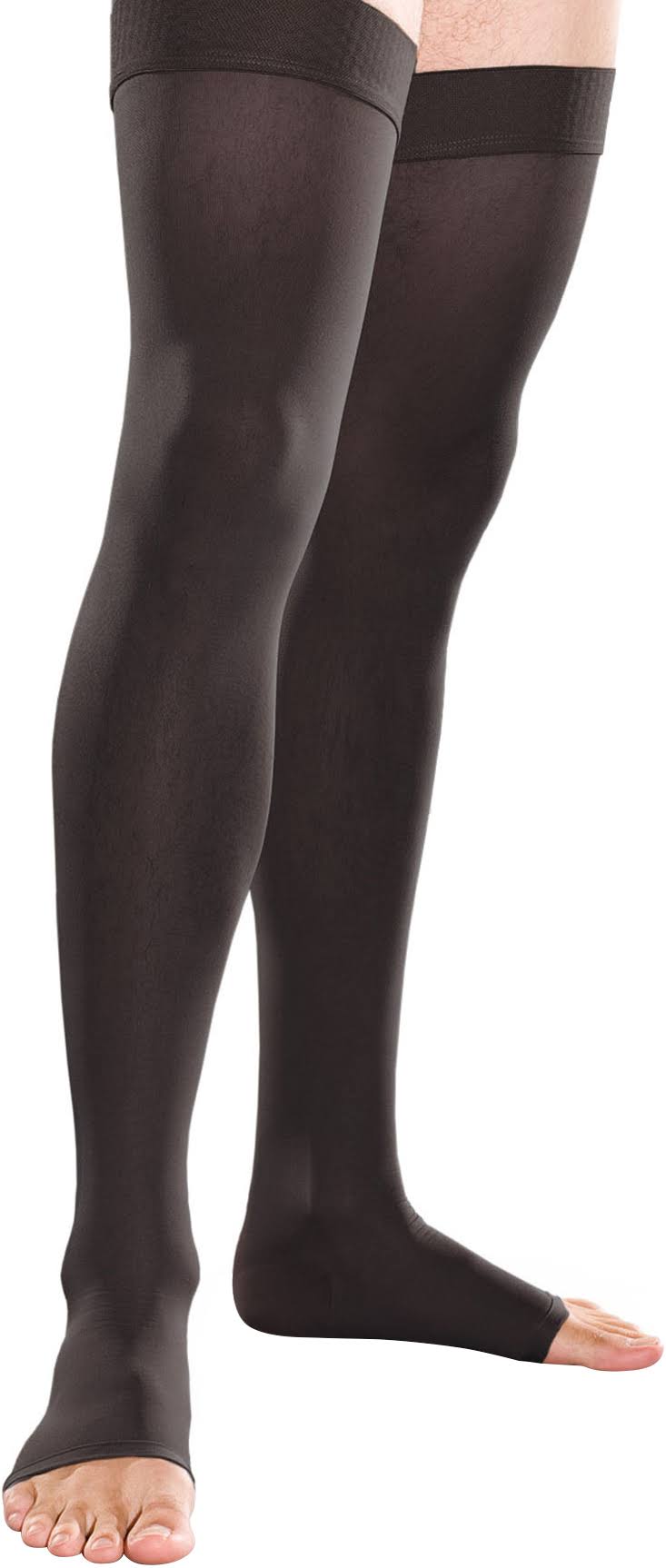 Therafirm TF741 20-30 mmHg Thigh High Open Toe - Black - L