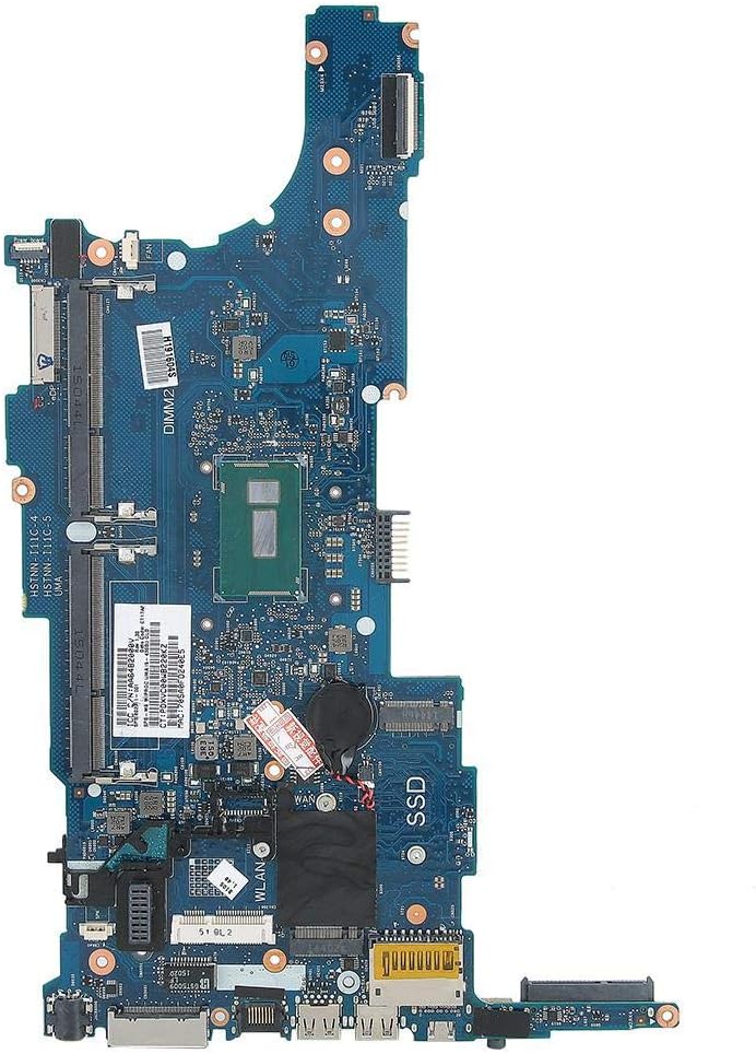 Bindpo Motherboard for Laptop, I5-5200U CPU Notebook Processor Professional Teardown Motherboard Laptop Accessory PC Parts, for HP 840 G2