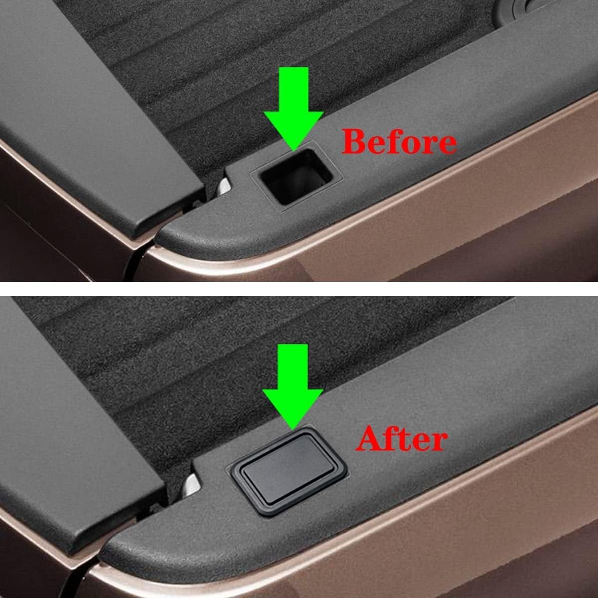 Ram 1500 Stake Pocket Covers 2pcs Rear Truck Bed Rail Stake Pocket Cover Stake Hole Plugs Caps Compatible with Dodge Ram 2019 2020 2021 Accessories