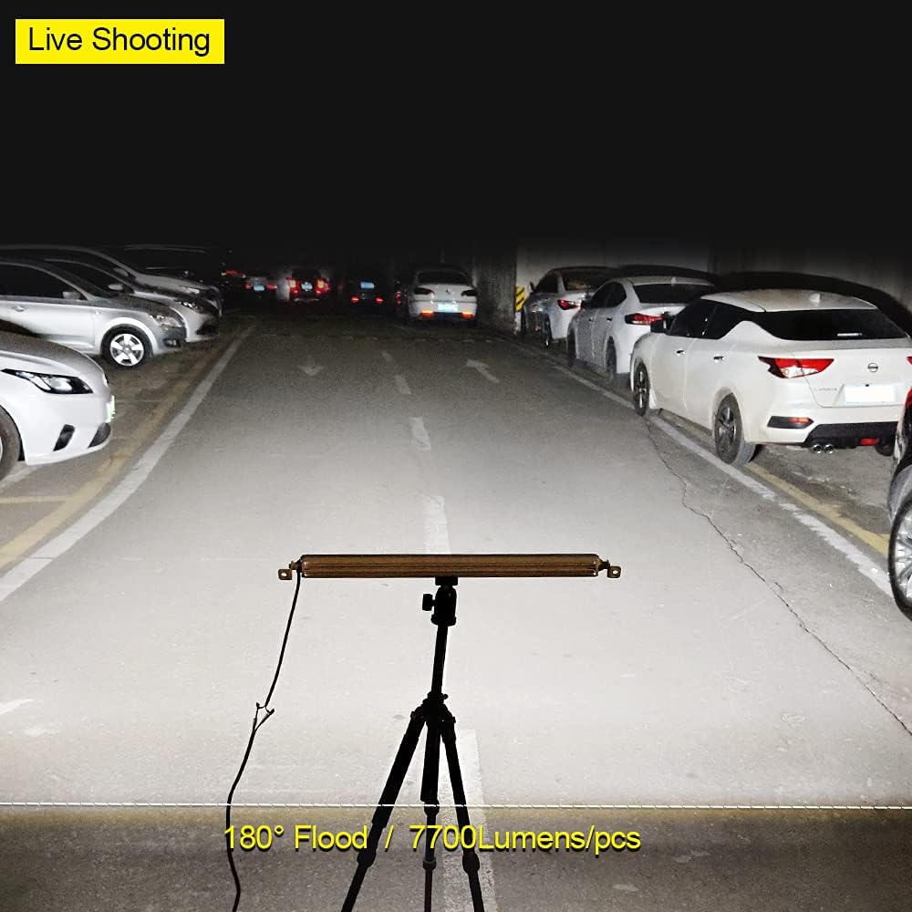 EXZEIT 22 Inch Led Light Bar for Boat Marine, 96W Waterproof Tested Deck/Dock Marine Lights 7700LMS 180°Flood Light, 12/24 V Led boat Lights Pack of 2