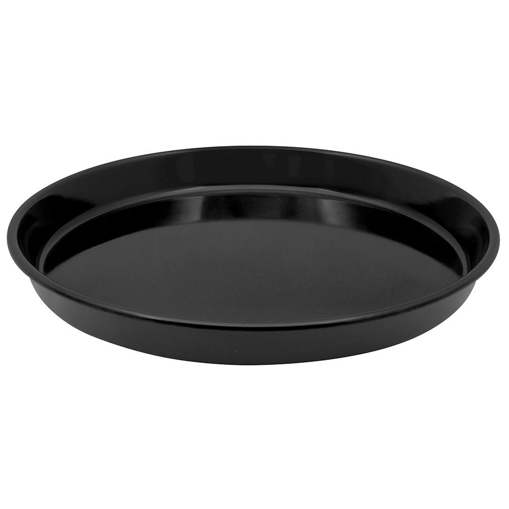 Get ST-13-BK 13x22 Round Bar Tray, Melamine, Black