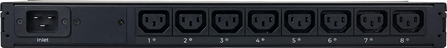 Synaccess SynLink Switched Power Distribution Unit (PDU) 120V/20A (8) Outlets - 1U Horizontal Mount C20 Input - Remote Outlet Management ((8) C13 Receptacles)