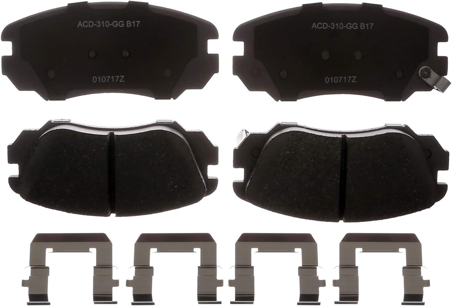 ACDelco Silver 14D1421CHF1 Ceramic Front Disc Brake Pad Set