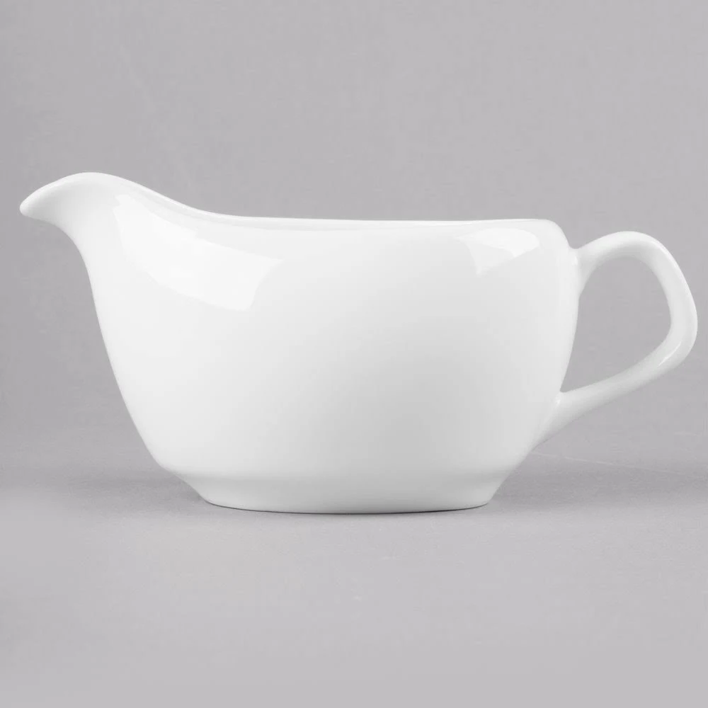 Syracuse China 911190022 International 14 Ounce Sauce Boat - 12 / CS