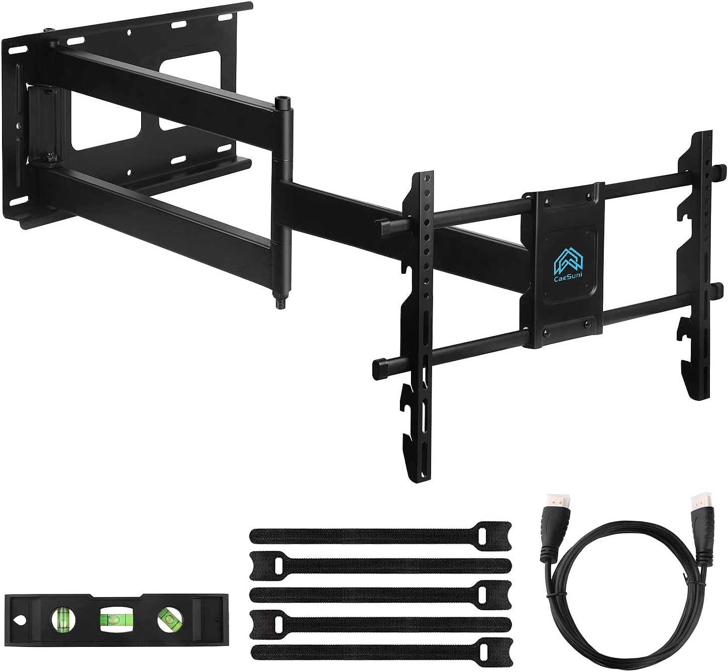36 Inches Extension Long Arm Corner TV Wall Mount Bracket, Height Setting Full Motion Articulating Wall Mount Bracket Fits 42