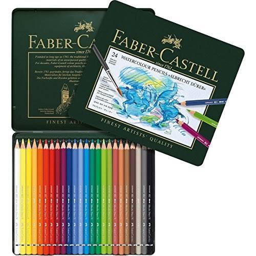 Faber-Castel Fc117524 Albrecht Durer Artist Watercolor Pencils in A Tin (24 Pack)