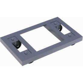 Steel Dolly with Open Deck u0026 Rubber Wheels 1200 lb. Capacity 27 x 16