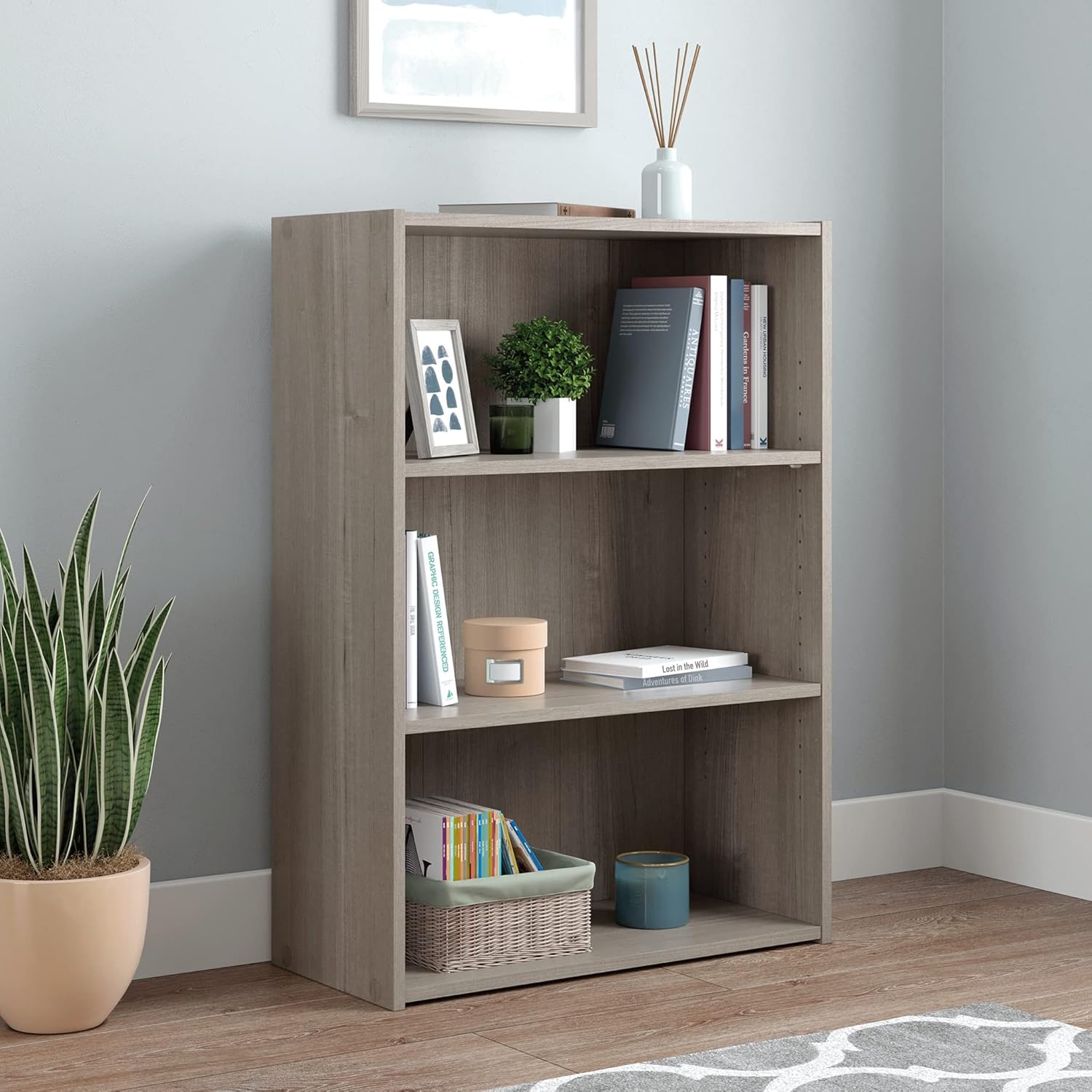 Sauder Beginnings Bookcase, L: 24.57