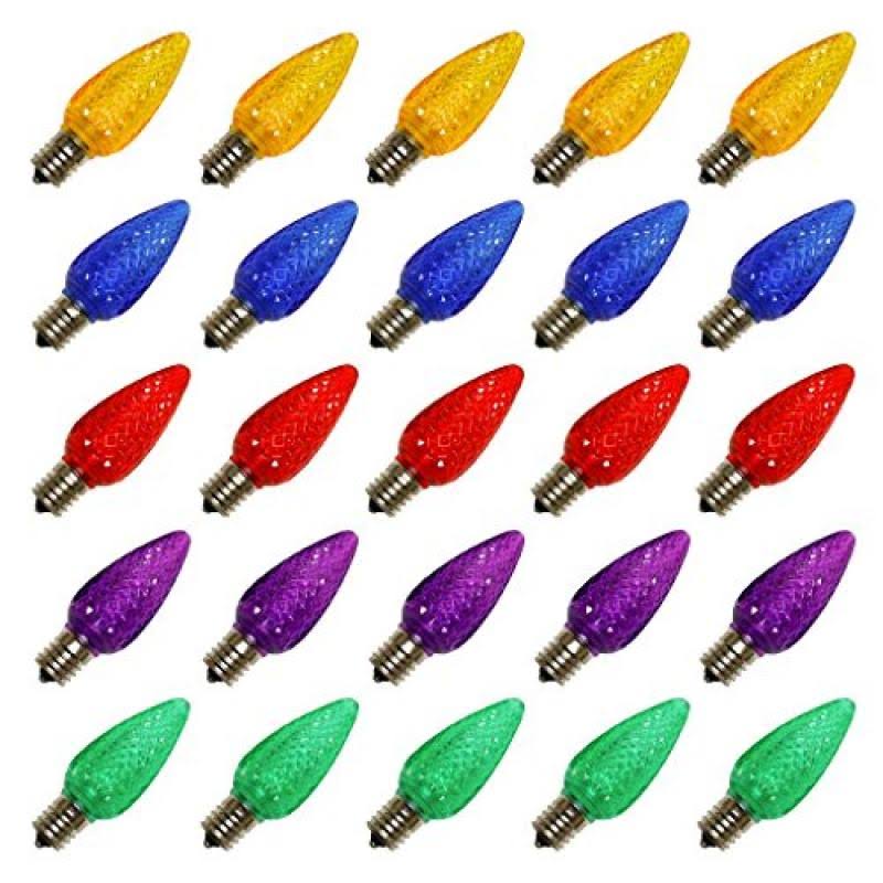 C9 Faceted LED Multi Bulb .96w - Vickerman