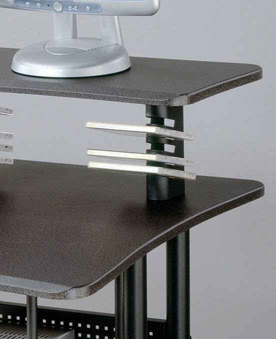 Coaster Contemporary Computer Workstation, Black