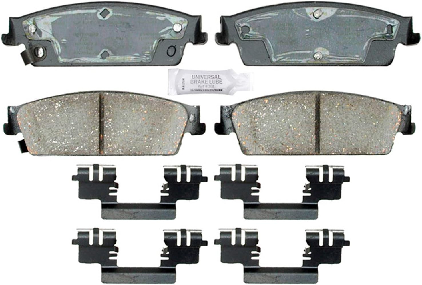 ACDelco Gold 17D1194CHPV Enhanced Performance Ceramic Rear Disc Brake Pad Set (Police)