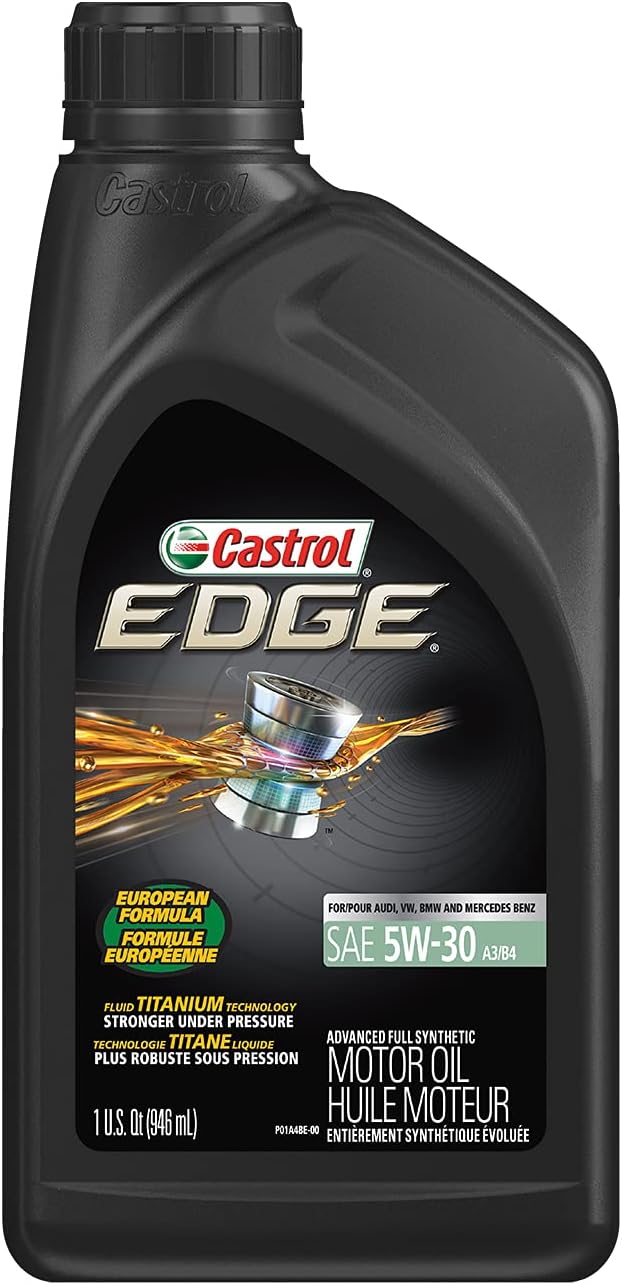 Castrol 06037 Edge A3/B4 5W-30 Advanced Full Synthetic Motor Oil, 1 Quart, 6 Pack Pack of 2