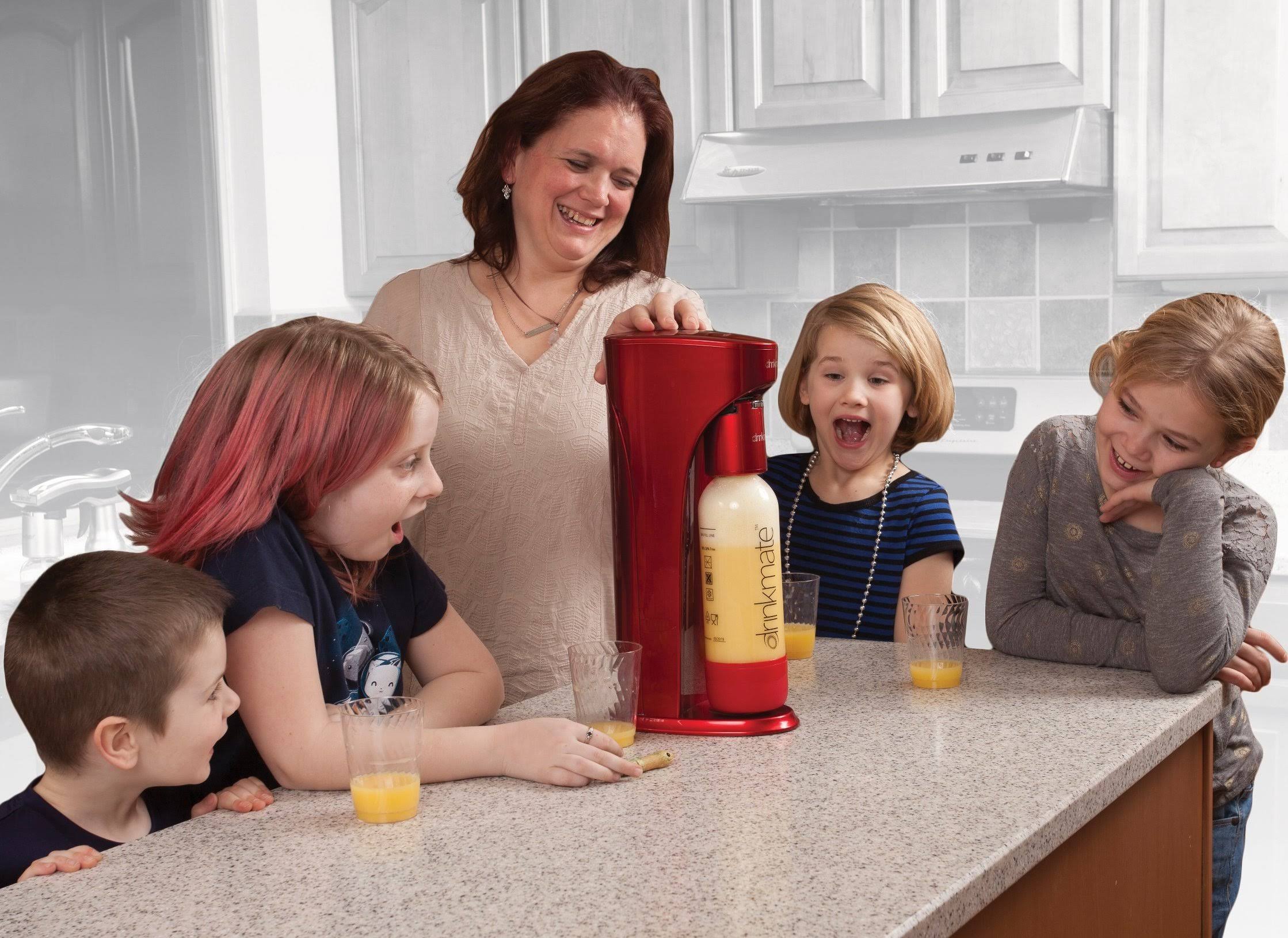 Drinkmate Sparkling Beverage Maker, Carbonates Any Drink, Special Bundle | Water Carbonator Machine Classic White