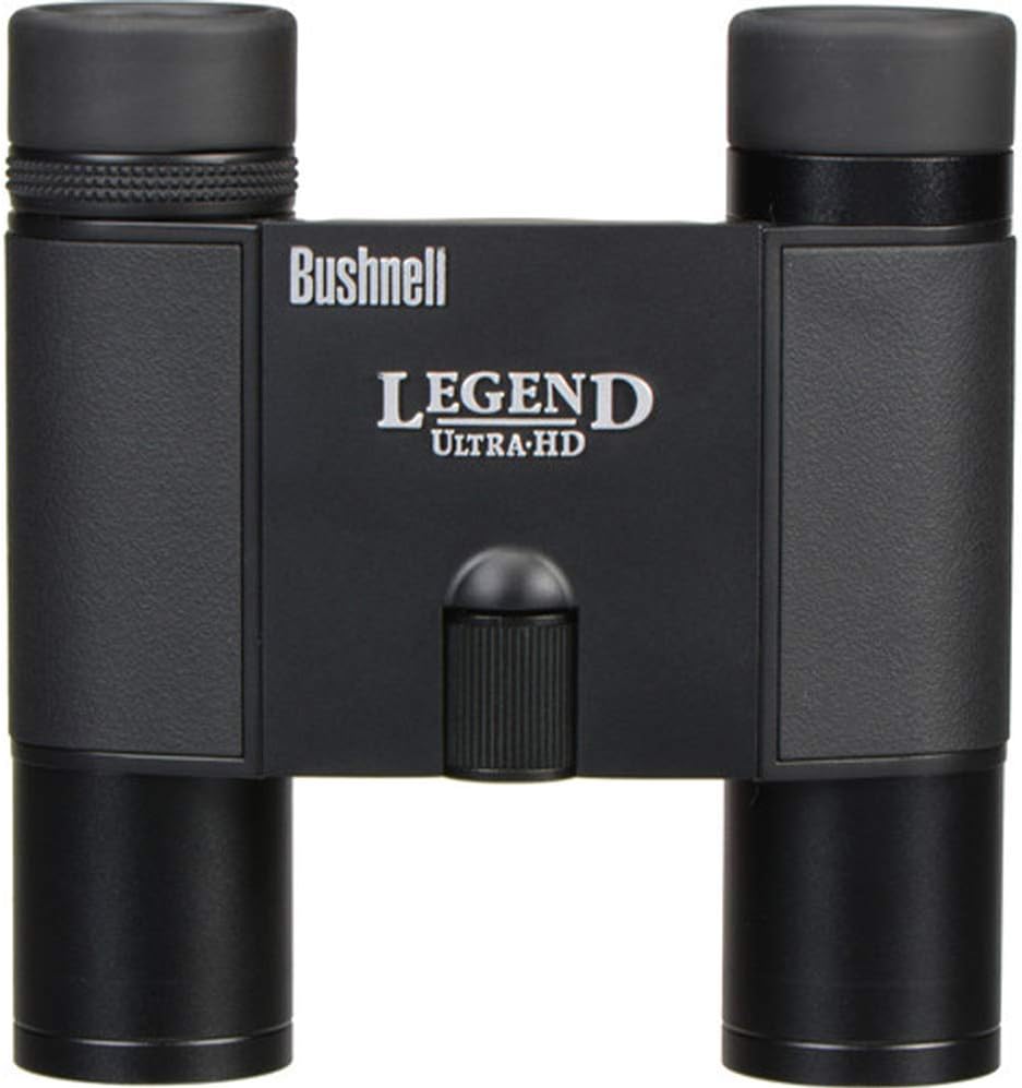 Bushnell Legend Ultra HD Compact Folding Roof Prism Binoculars, 10 x 25-mm, Black