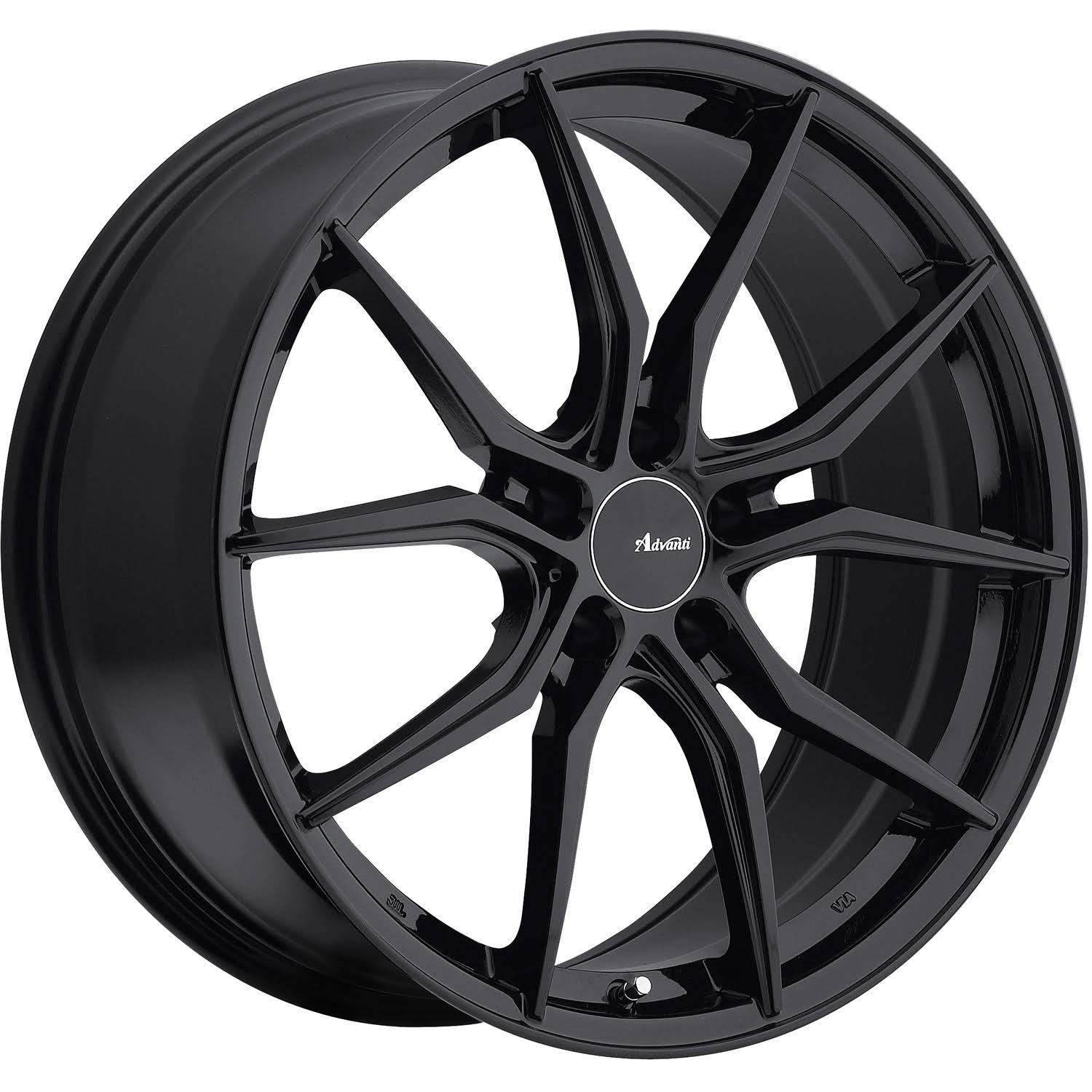 Advanti Racing HY Hybris Gloss Black 17x7.5 5x112 45mm (HY7S512455)
