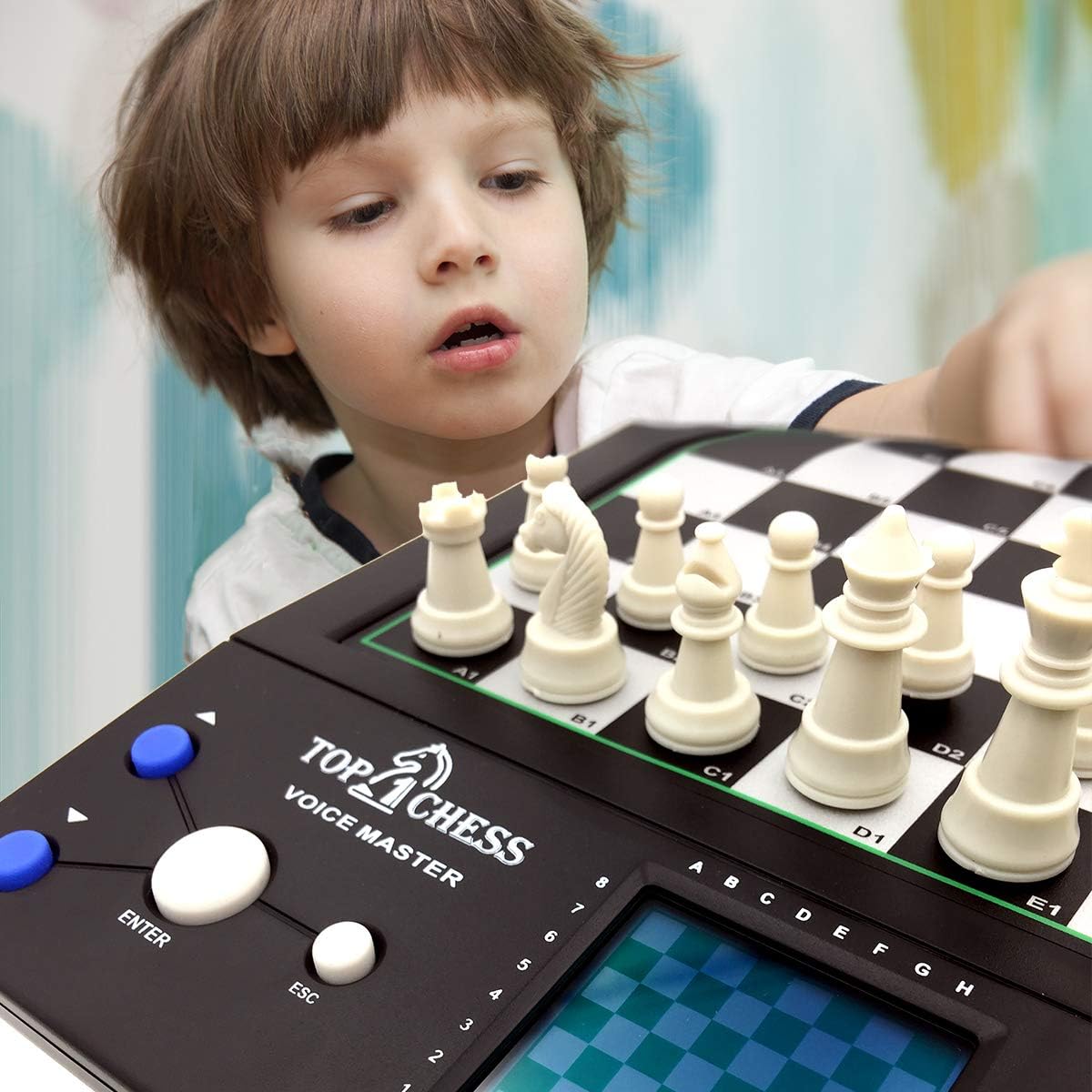 Top 1 Chess Set Board Game, Electronic Voice Chess Academy Classical 8 in 1 Computer Voice Teaching System, Teach Chess Strategy, Chess Sets Games Lovers