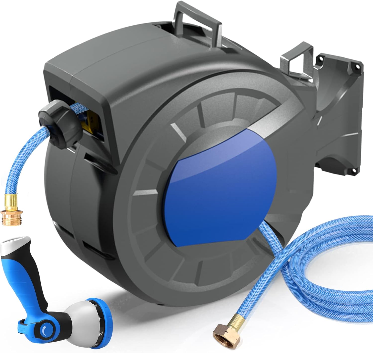 REDUCTUS Retractable Garden Hose Reel Wall Mount 1/2