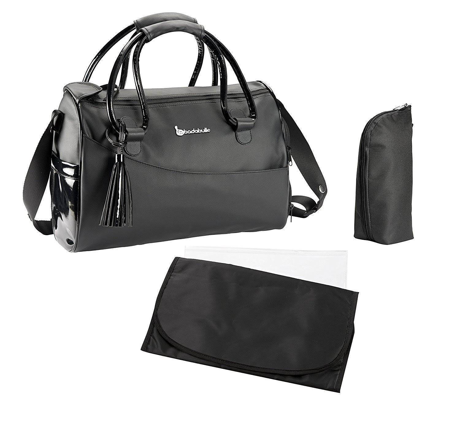 Badabulle Glossy Baby Changing Bag (Black)