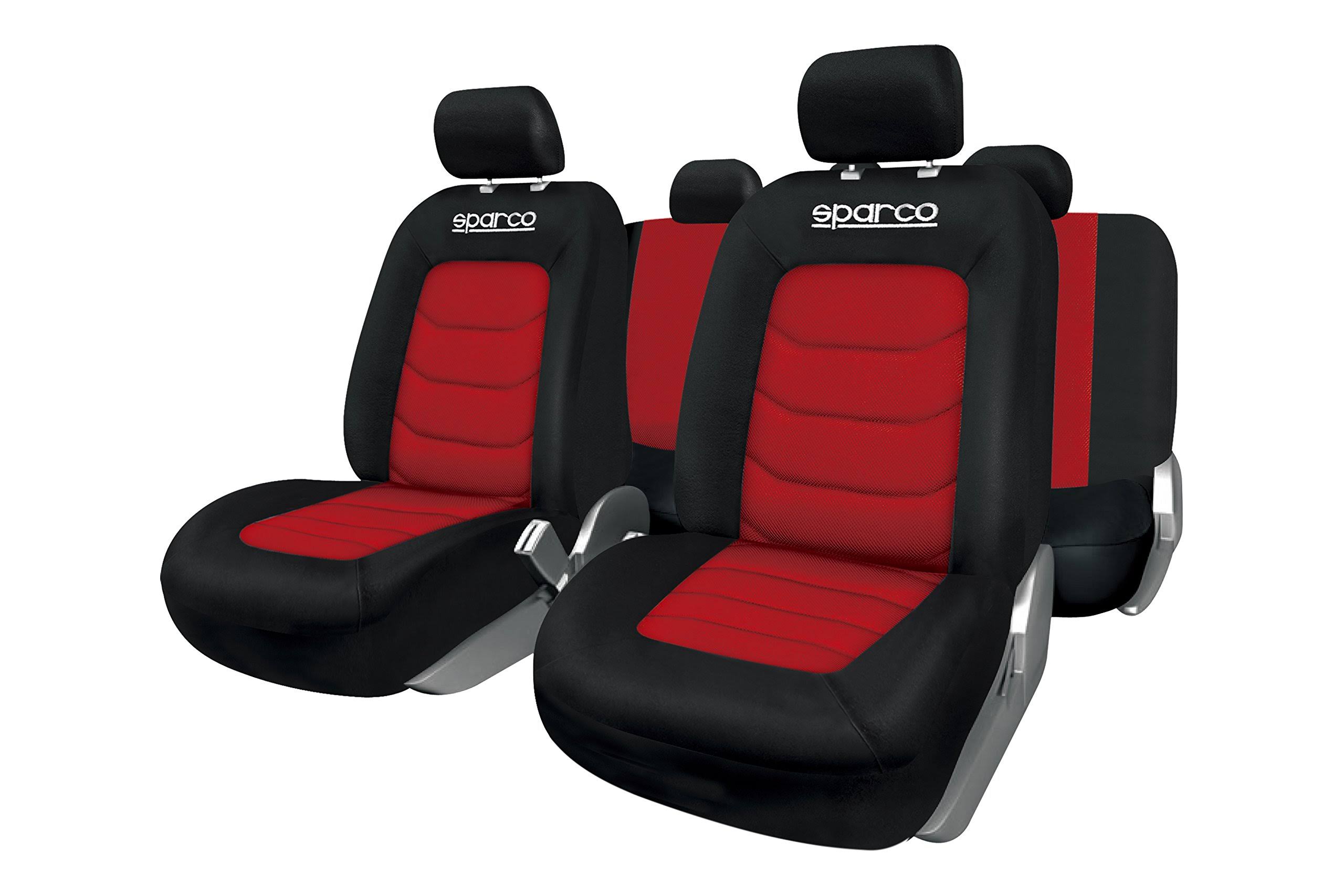 Sparco Spacro Universal Seat Cover Black/Red SPC1019RS (Red)