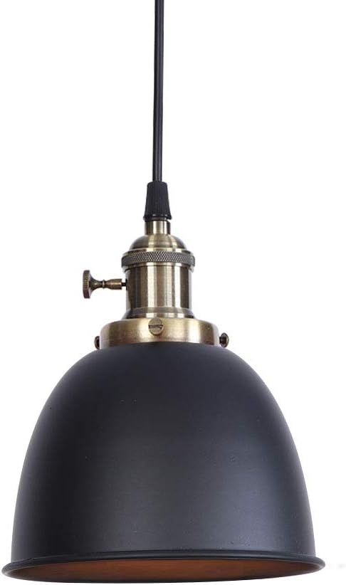 Dining Room Pendant Lights, Kids Bedroom Chandelier, American Metal Iron Lampshade LED E27 Lamps 100cm Height adjusted,Black