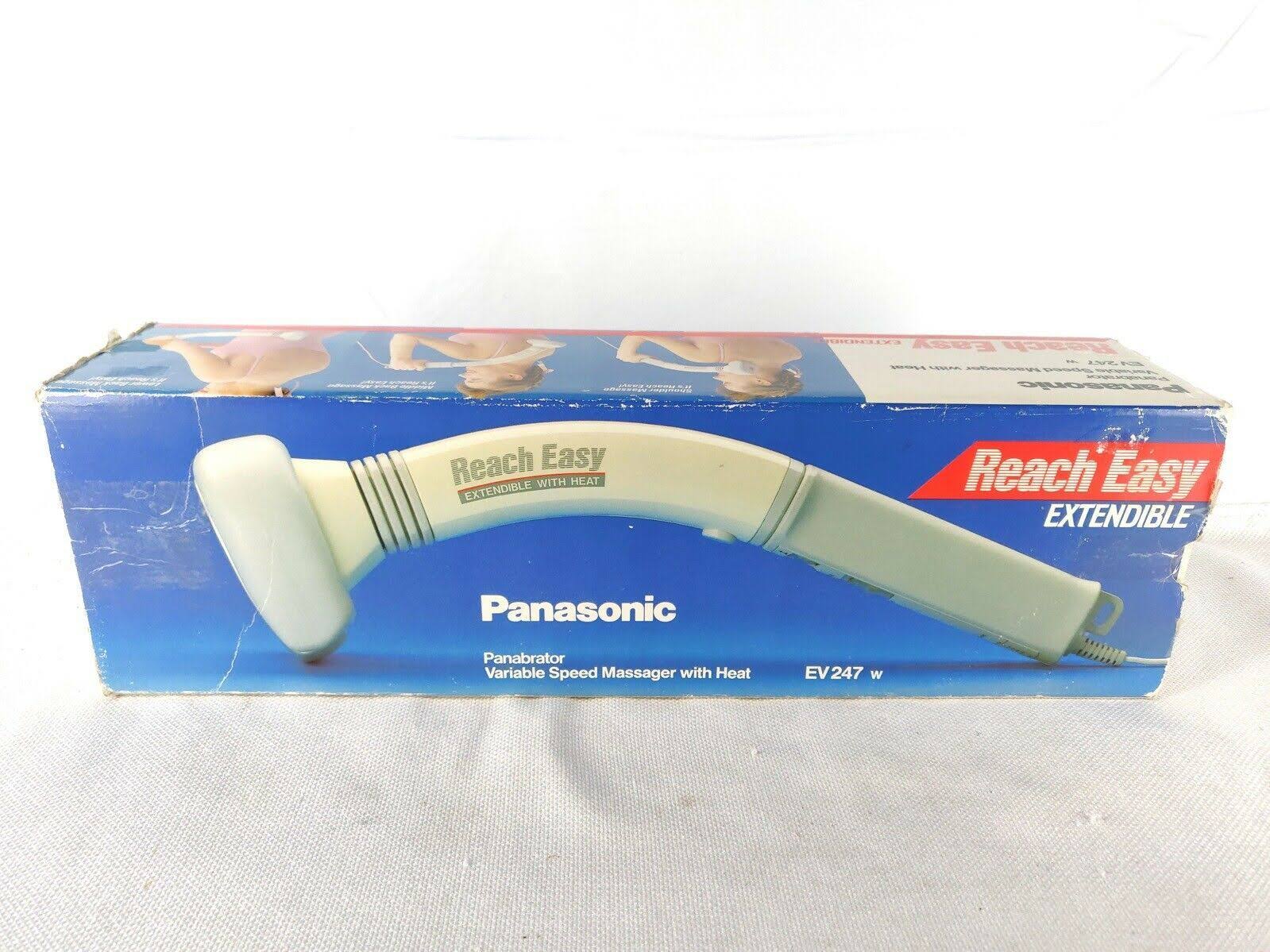 Panasonic Panabrator Variable Speed Massager with Heat EV247 W Easy Reach