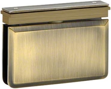Brixwell H-PIVBGTE-AB Montreal Glass To Header Mount Shower Door Pivot Hinge Elite Header Antique Brass Pack of 2