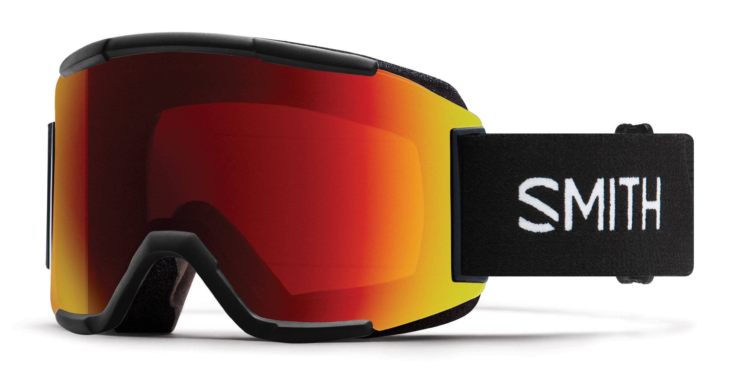 Smith Squad Goggles Black Chromapop Sun Red