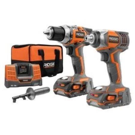 Ridgid R9600 X4 Hyper 18V Cordless Lithium-Ion 1/2 in. Drill Driver and Impact Driver Combo Kit