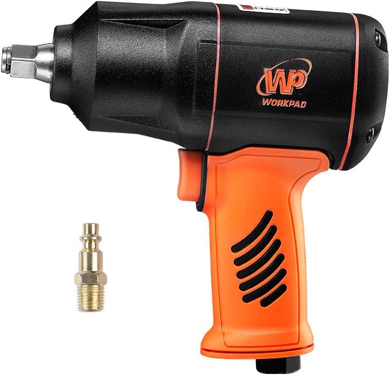 WORKPAD 1/2-Inch Composite Air Impact Wrench with Twin Hammers, Pneumatic Tools, Equipped with 17mm,19mm,21mm Sockets Pneumatic Tools